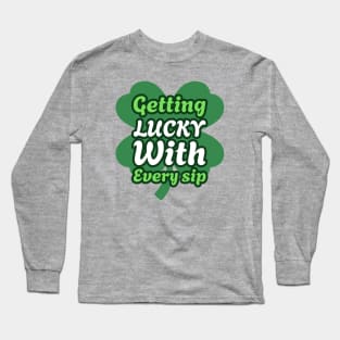 st paddys day getting lucky Long Sleeve T-Shirt